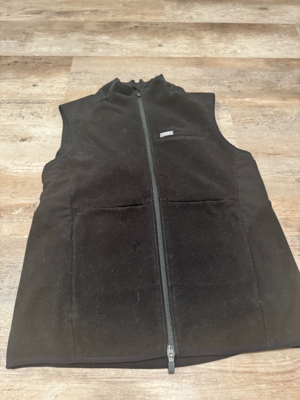 Figs Black Zip-Up Jacket